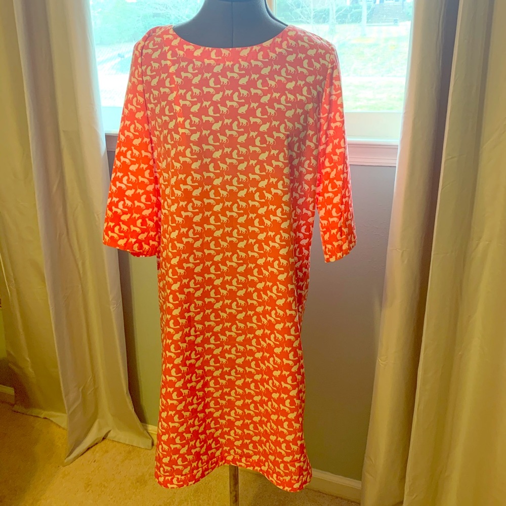 Gap cat print dress- women’s medium